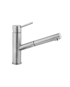 Herzbach Design iX Spültischarmatur 17136000209 Edelstahl, Niederdruck, Auslauf 21,5 cm