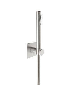 Herzbach Design iX 17.914000.2.09 1250 mm, rosace 70x70mm, avec douchette, acier inoxydable brossé