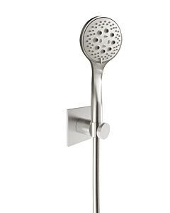 Herzbach Design iX 17.914300.2.09 1600 mm, rosette 70x70mm, with hand shower, brushed stainless steel