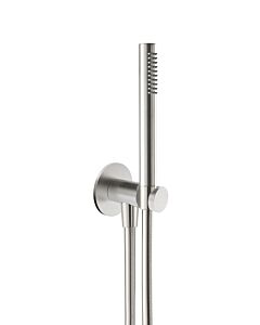 Herzbach Design iX 17.914400. 2000 .09 1250 mm, d= 70mm, avec coude de raccordement douche, douchette tube, inox brossé