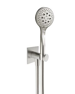 Herzbach Design iX 17.914700.2.09 1600 mm, 70x70mm, with shower connection bend, hand shower, brushed stainless steel