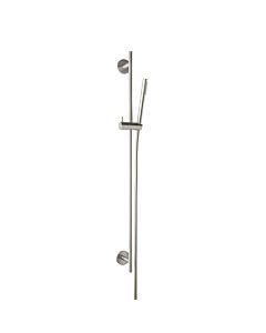 Herzbach Design iX shower rail set 17.922700. 2000 .09 900 mm, rosette d= 70mm, with baton hand shower, brushed stainless steel