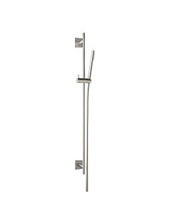 Herzbach Design iX shower wall bar set 17.922700.2.09 900 mm, rosette 70x70mm, with hand shower, brushed stainless steel
