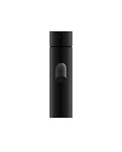 Herzbach DEEP BLACK Waschtischmischer M-Size 130mm 18.023300.1.12 Niederdruck mit PUSH-Ablauf Schwarz matt