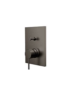 Herzbach Design iX PVD bain et douche 21.130305.2.40 Acier noir, UP, 180x130mm