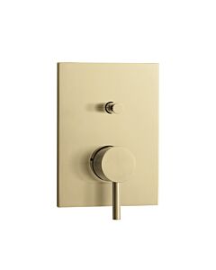 Herzbach Design iX PVD Mitigeur bain-douche 21.130305.2.41 Laiton Acier, encastré, 180x130mm