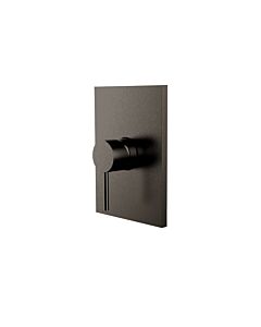 Herzbach Design iX PVD shower mixer 21.130555.2.40 Black Steel, concealed, 180x130mm