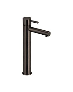 Herzbach Design iX PVD mitigeur lavabo 21.133200.2.40 Taille L, arbre surélevé, sans garniture de vidange , acier noir