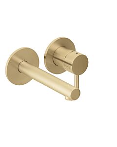Herzbach Design iX PVD Fertigmontageset 21.139756.1.41 Brass Steel, Unterputz Waschtischarmatur, 160mm
