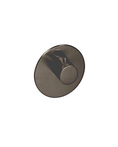 Herzbach Logic XL Fertigmontageset 21.500100.1.40 Black Steel, für Einzel-Thermostat-Modul, d= 116mm