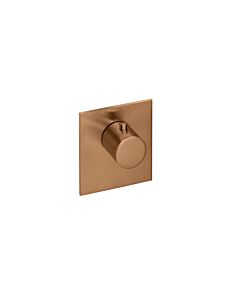 Herzbach Logic XL 21.500100.2.39 for single thermostat module, 110x100mm, copper steel