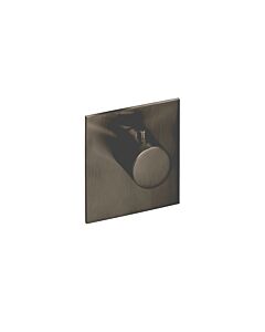Herzbach Logic XL Fertigmontageset 21.500100.2.40 für Einzel-Thermostat-Modul, 110x100mm, Black Steel