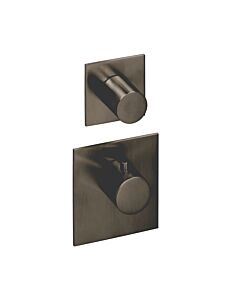 Herzbach Design iX PVD Herzbach match0 21.521015. 2000 .40 Black Steel, pour module thermostat Universal , carré