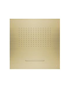 Herzbach Design iX PVD rain shower 21.650200.2.41 Brass Steel, 500x500mm, for ceiling installation