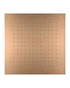 Herzbach Design iX PVD Regenbrause 21.655000.2.39 Deckeneinbau, 500x500mm, Copper Steel