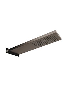 Herzbach Design iX PVD douche à effet pluie 21.661700. 2000 .40 acier noir, 537x165 mm, montage mural