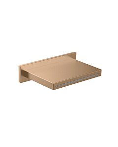 Herzbach Design iX PVD surge spout 21.694000. 2000 .39 Copper Steel, for wall-surface mounting