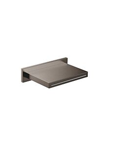 Herzbach Design iX PVD surge spout 21.694000. 2000 .40 Black Steel, for wall-surface mounting