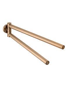 Herzbach Design iX PVD porte-serviettes 21.818500. 2000 .39 Cuivre en acier, 2 bras mobiles