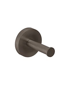 Herzbach Design iX PVD crochet de serviette 21,819500. 2000 .40 62mm, acier noir, montage mural