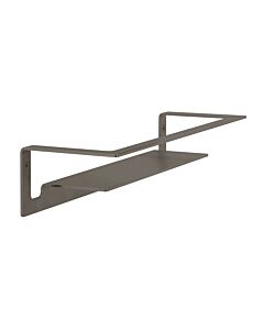 Herzbach Living Wandablage 21.820000.1.40 für Duschutensilien, Wandmontage, 300mm, black steel