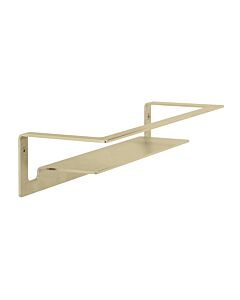 Herzbach Living Wandablage 21.820000.1.41 für Duschutensilien, Wandmontage, 300mm, brass steel