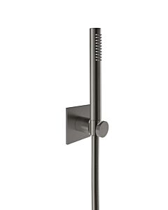 Herzbach Design iX PVD 21.914100.2.40 Black Steel, with cone holder, shower 2000 match2 .600mm