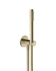 Herzbach Design iX PVD Wannenset 21.914400.1.41 Brass Steel, integriertem Brauseanschlussbogen, Brauseschlauch 1.250mm