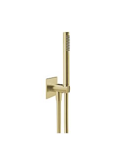 Herzbach Design iX PVD tub set 21.914400.2.41 Brass Steel, integrated shower 2000 elbow, shower hose match2 .250mm