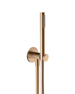 Herzbach Design iX PVD Wannenset 21.914500.1.39 Copper Steel, integriertem Brauseanschlussbogen, Brauseschlauch 1.600mm