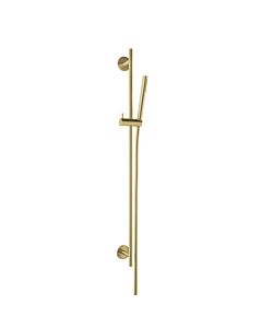 Herzbach Design iX PVD Dusch-Wandstange 21.922700.1.41 Brass Steel, 900mm, mit Stabhandbrause