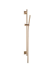 Herzbach Design iX PVD shower wall bar set 21.922700.2.39 Copper Steel, 900mm, with baton hand shower