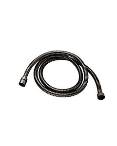 Flexible de douche Herzbach LIVING SPA en métal, 125 cm, 21.926300.1.40, acier noir, 1250 mm, finition métal.