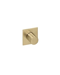 Herzbach Logic XL Fertigmontageset 21.958750.2.41 Brass Steel, für Absperr- und Umstell-Modul, 70x70mm