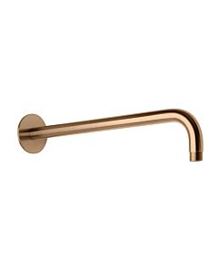 Herzbach Design iX PVD wall bracket 21.960450. 2000 .39 Copper Steel, for rain shower, 450mm, with rosette d = 70mm