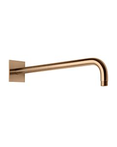 Herzbach Design iX PVD wall bracket 21.960450.2.39 Copper Steel, for rain shower, 450mm, with rosette 70x70mm
