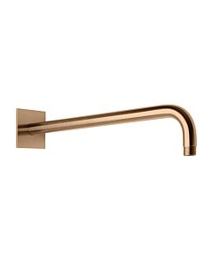 Herzbach Design iX PVD Wandarm 21.960450.2.39 Copper Steel, für Regenbrause, 450mm, mit Rosette 70x70mm