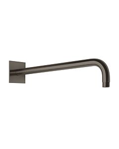 Herzbach Design iX PVD wall bracket 21.960450.2.40 Black Steel, for rain shower, 450mm, with rosette 70x70mm