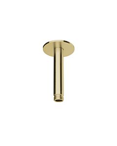 Herzbach Design iX PVD Deckenarm 21.964810.1.41 Brass Steel, für Regenbrause, 100mm, mit Rosette d= 70mm