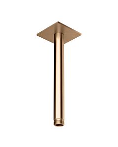 Herzbach Design iX PVD Deckenarm 21.964820.2.39 Copper Steel, für Regenbrause, 200mm, mit Rosette 70x70mm