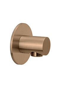 Herzbach Design iX PVD Brauseanschlussbogen 21.995100.1.39 Copper Steel, Rosette d= 70mm