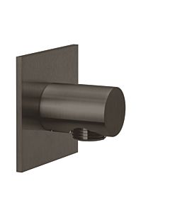 Herzbach Design iX PVD 21.995100.2.40 Acier noir, rosace 70x70mm