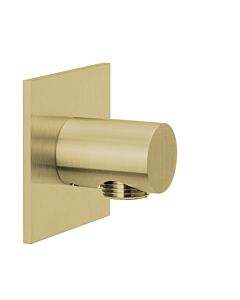 Herzbach Design iX PVD Brauseanschlussbogen 21.995100.2.41 Brass Steel, Rosette 70x70mm