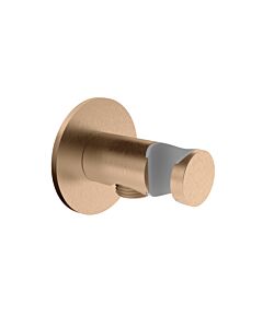 Herzbach Design iX PVD Brauseanschlussbogen 21.995200.1.39 Copper Steel, Rosette d= 70mm, mit Konushalter