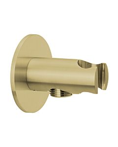 Herzbach Design iX PVD connexion douche coude 21,995200. 2000 .41 Laiton Acier, rosace d = 70mm, avec support de cône