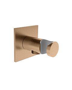 Herzbach Design iX PVD 21.995200.2.39 Acier cuivre, rosace 70x70mm, avec support de cône