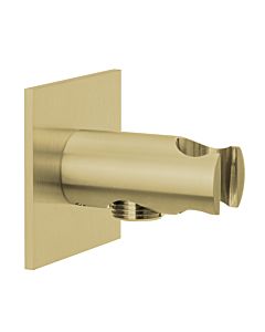 Herzbach Design iX PVD Brauseanschlussbogen 21.995200.2.41 Brass Steel, Rosette 70x70mm, mit Konushalter