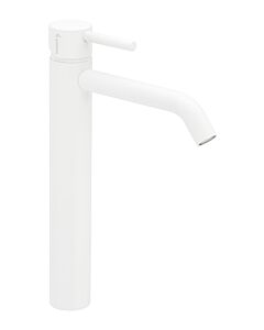 Herzbach Deep White basin mixer 23.203200.3.07 L-Size, with raised stem, without drain fitting, matt white