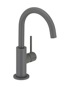 Herzbach Deep Grey Waschtischarmatur 23.203420.1.06 slim M-Size, ohne Ablaufgarnitur, grau matt