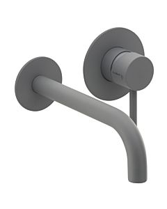 Herzbach Ensemble de montage final Deep Grey 23.203754. 2000 .06 210 mm, encastré mitigeur lavabo , gris mat